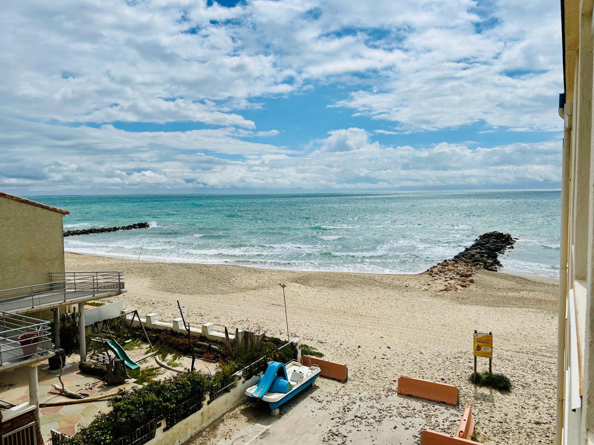 Estudio 1Ere Ligne Vue Mer ,Place De Parking Privee Acces A La Plage De La Residence 3Eme Etage Palavas-les-Flots Exteriér fotografie