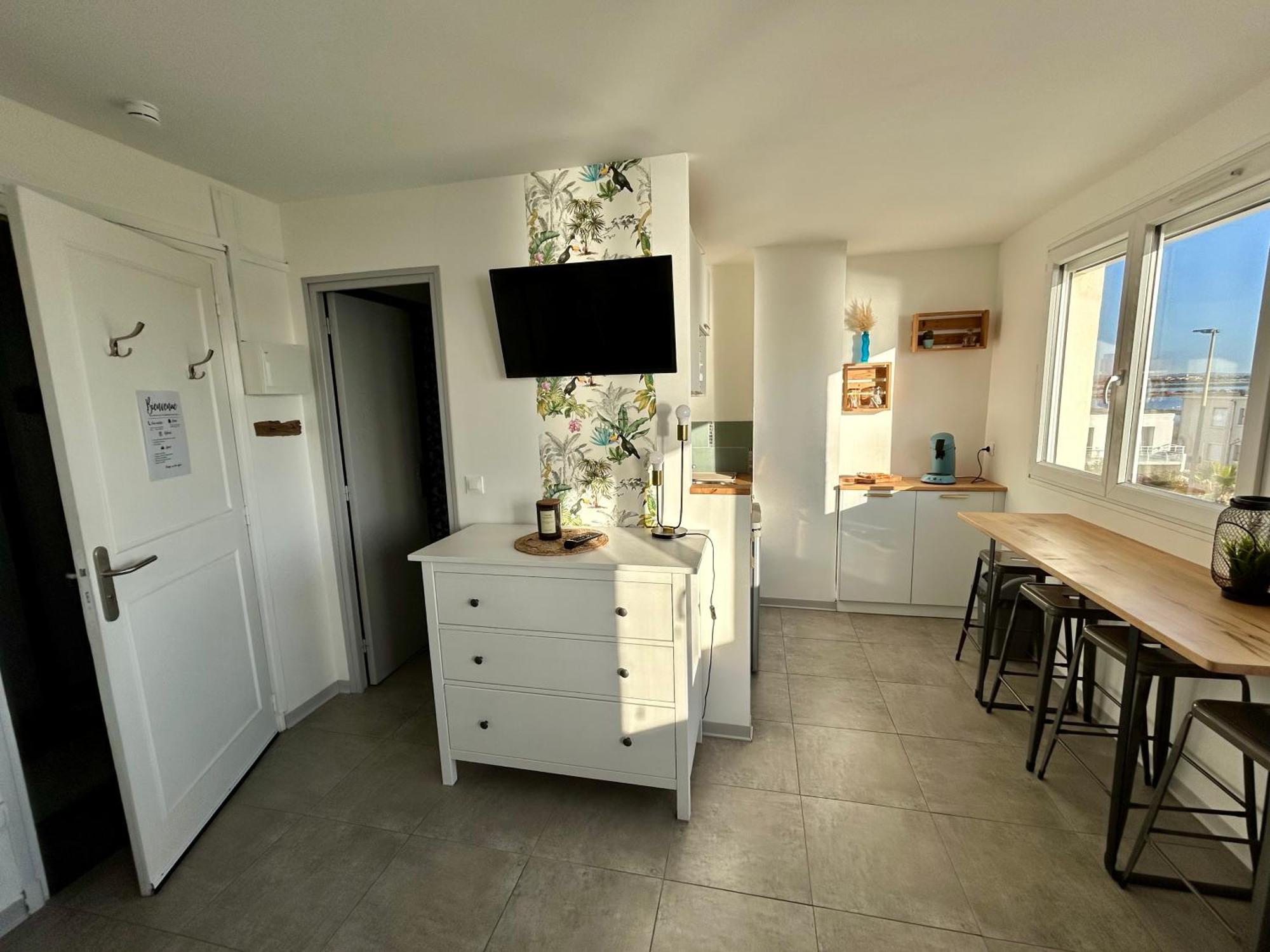 Estudio 1Ere Ligne Vue Mer ,Place De Parking Privee Acces A La Plage De La Residence 3Eme Etage Palavas-les-Flots Exteriér fotografie