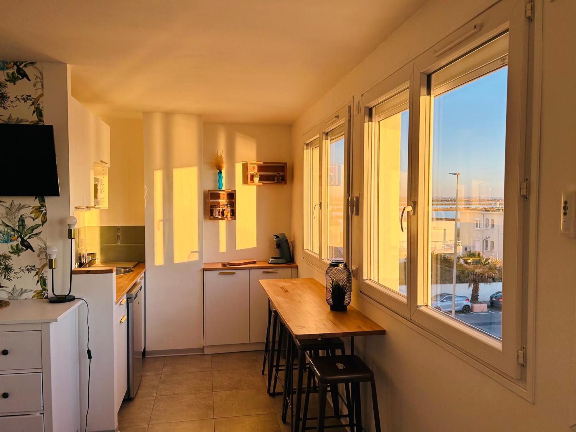 Estudio 1Ere Ligne Vue Mer ,Place De Parking Privee Acces A La Plage De La Residence 3Eme Etage Palavas-les-Flots Exteriér fotografie